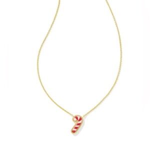 Kendra Scott Candy Cane Gold Short Pendant Necklace